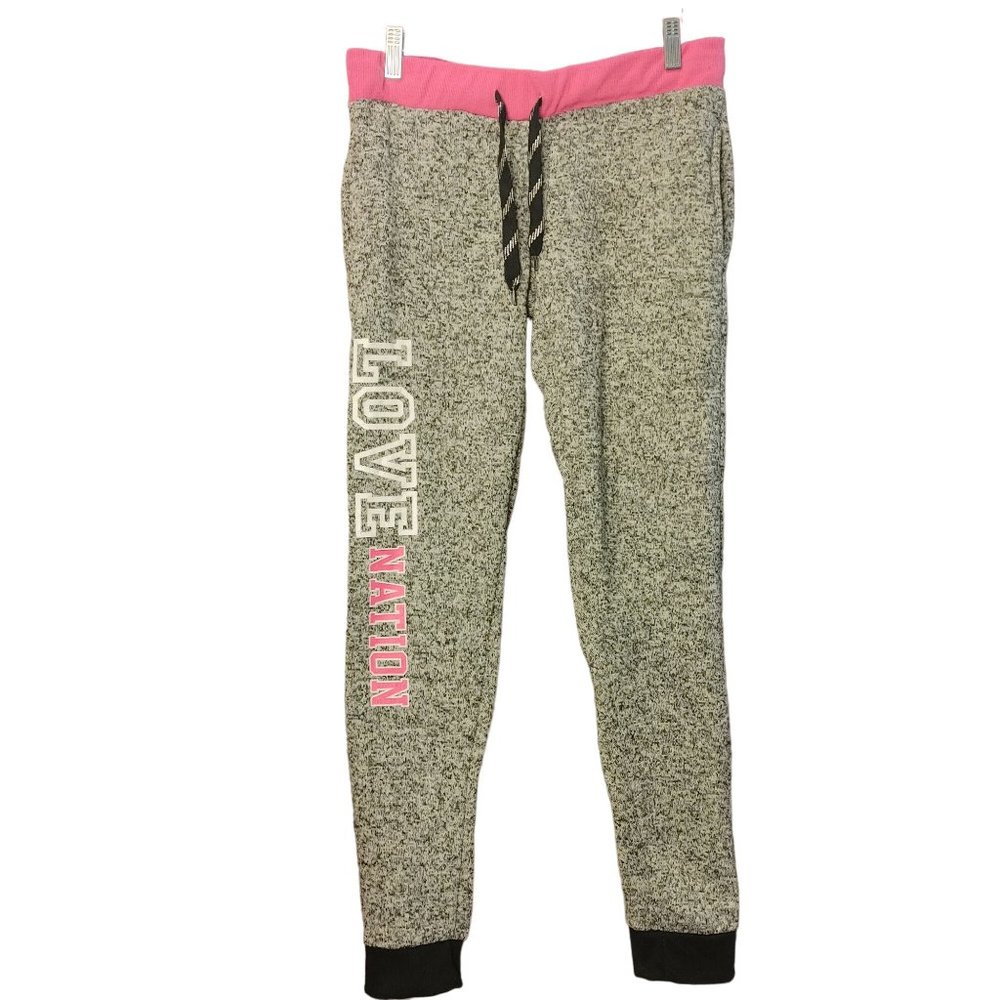 Special One International Women's Grey " Love Nation " Sweat Pants Large
